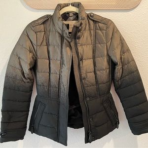 Burberry puffer coat ombré metallic color XS